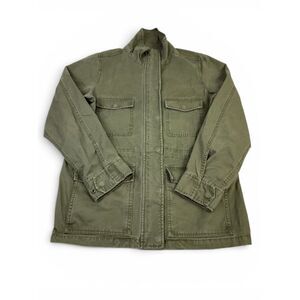 Madewell Surplice Field Jacket Olive Green Utility Slouchy Laid Back Gorpcore XS